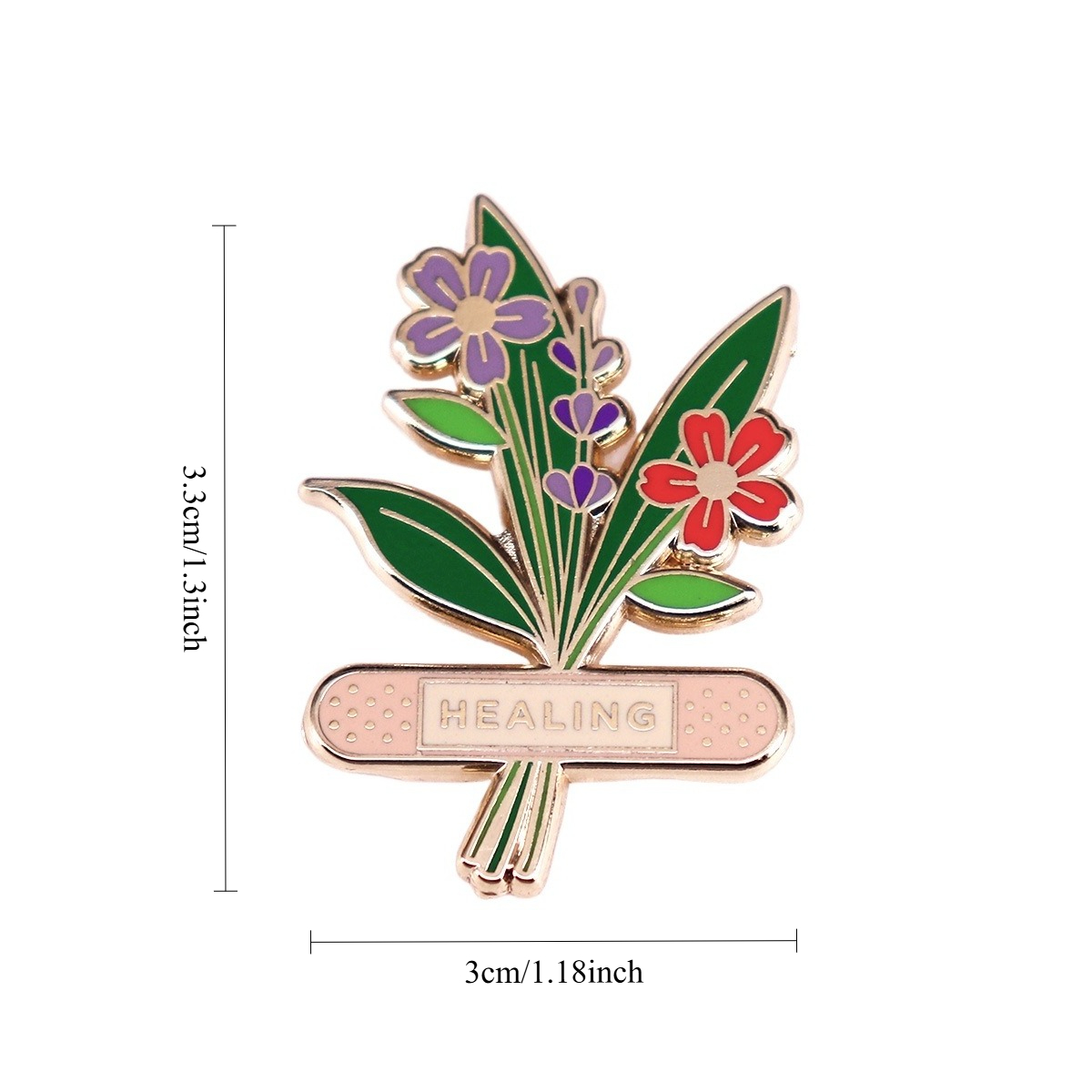 1 unidade de Broche Esmaltado  - Herbal Wellness Healthcare avaliação e preço