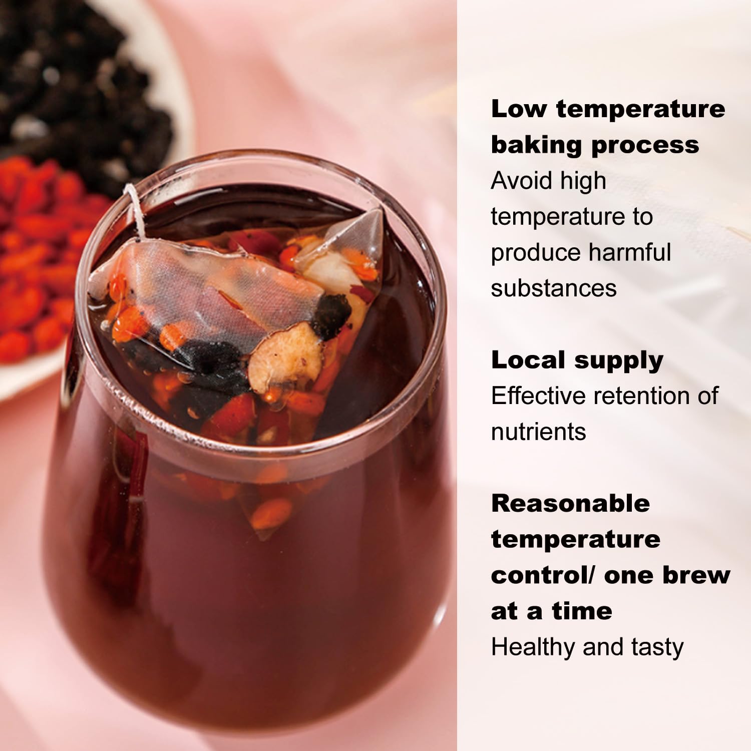 Chá de ginseng cinco tesouros, - Herbal Wellness Supplement avaliação e preço
